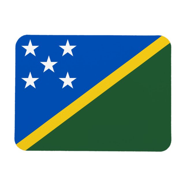 Solomon Islands Flag Magnet (Horizontal)