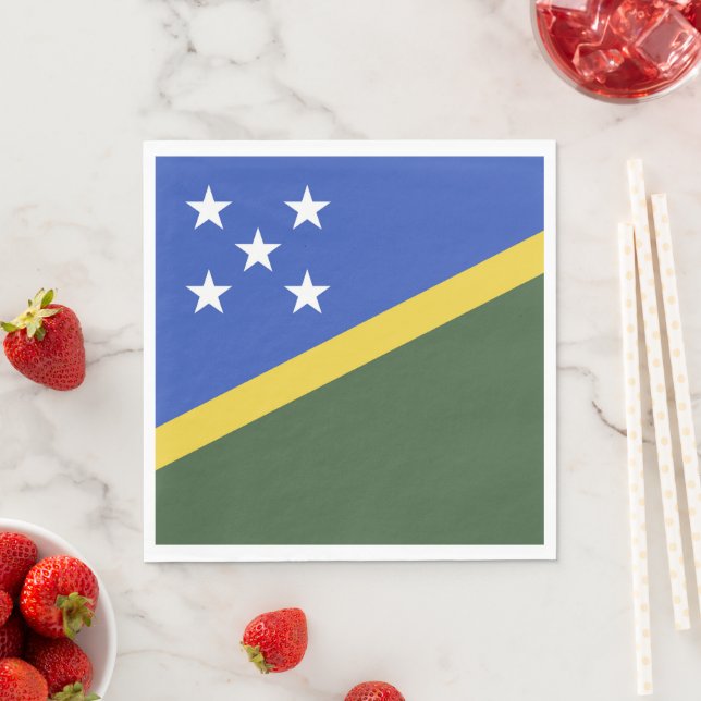 Solomon Islands flag Napkins (Insitu)