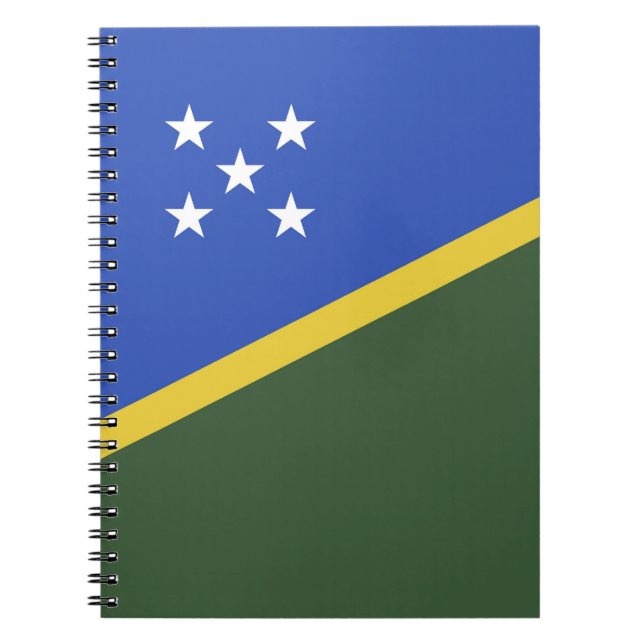 Solomon Islands flag Notebook (Front)