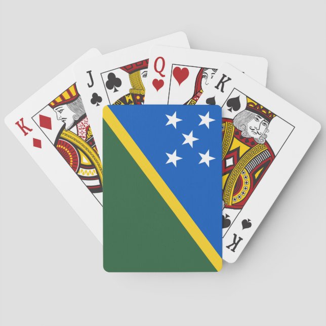Solomon Islands Flag Poker Cards (Back)