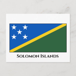 Solomon Islands Flag Postcard