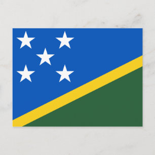 Solomon Islands Flag Postcard