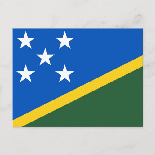 Solomon Islands Flag Postcard