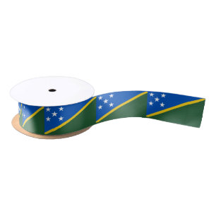 Solomon Islands Flag Satin Ribbon
