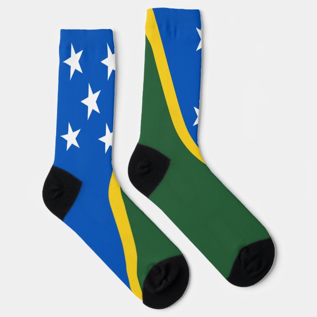 Solomon Islands Flag Socks (Right)