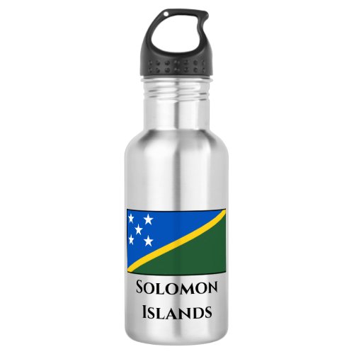 Solomon Islands Flag Stainless Steel Water Bottle