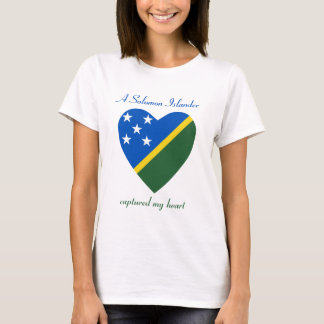 Solomon Islands Flag Sweetheart T-Shirt