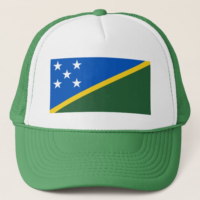 Solomon Islands Flag Trucker Hat (Front)