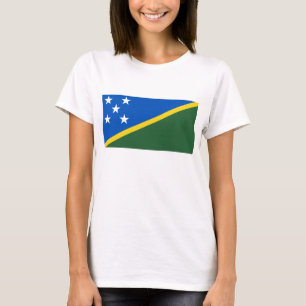 Solomon Islands Flag x Map T-Shirt