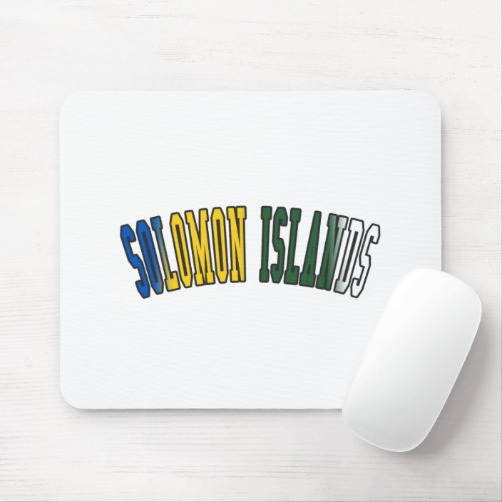 Solomon Islands in National Flag Colors Mouse Pad