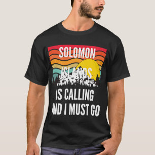 Solomon Islands Is Calling And I Must Go, Wavy Sun T-Shirt