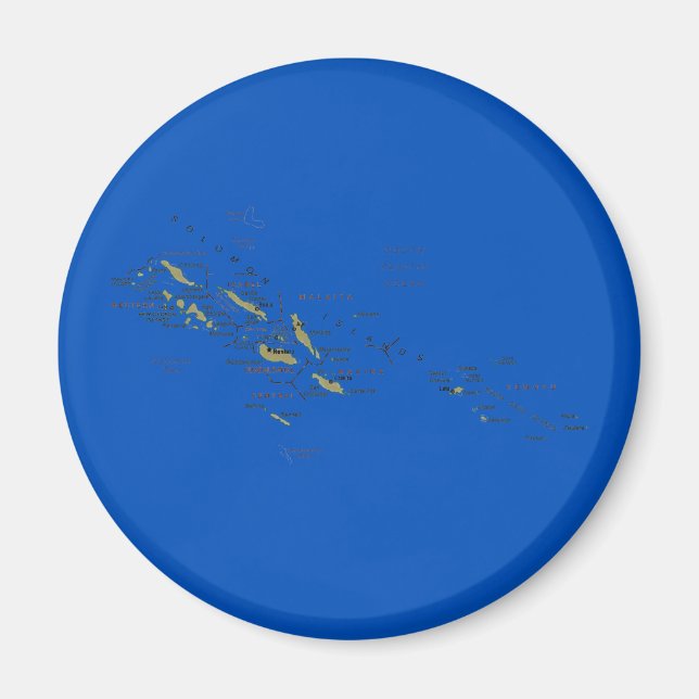 Solomon Islands Map Magnet (Front)