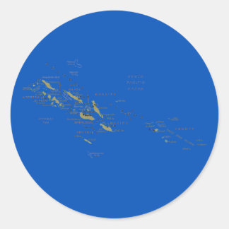 Solomon Islands Map Sticker