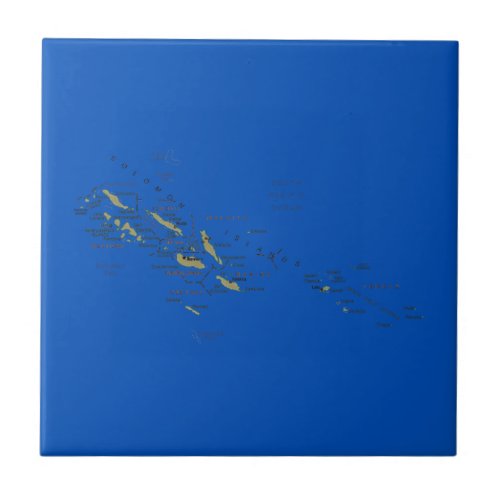 Solomon Islands Map Tile