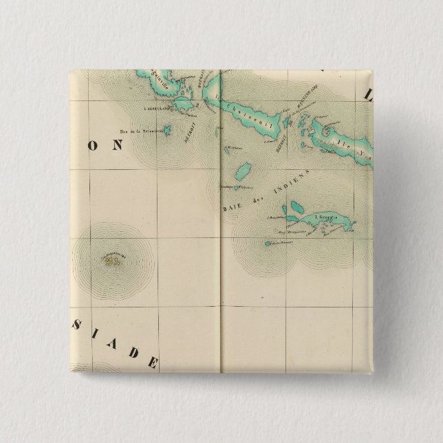 Solomon Islands Oceania no 32 Pinback Button (Front)