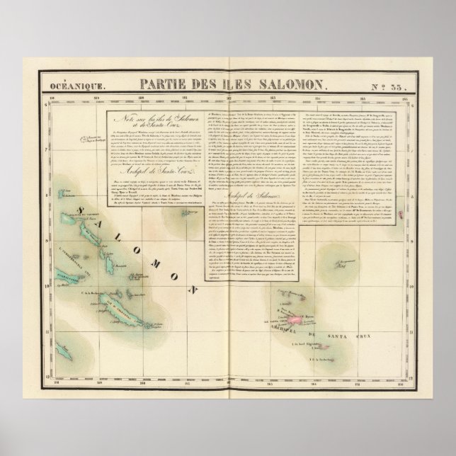Solomon Islands Oceania no 33 Poster (Front)