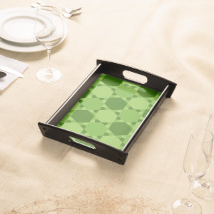 Solomon Seal Star of David Optical Illusion  Serving Tray