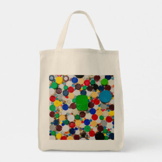 Solomon's Delight: Bottle Cap Art Designer Tote Bag