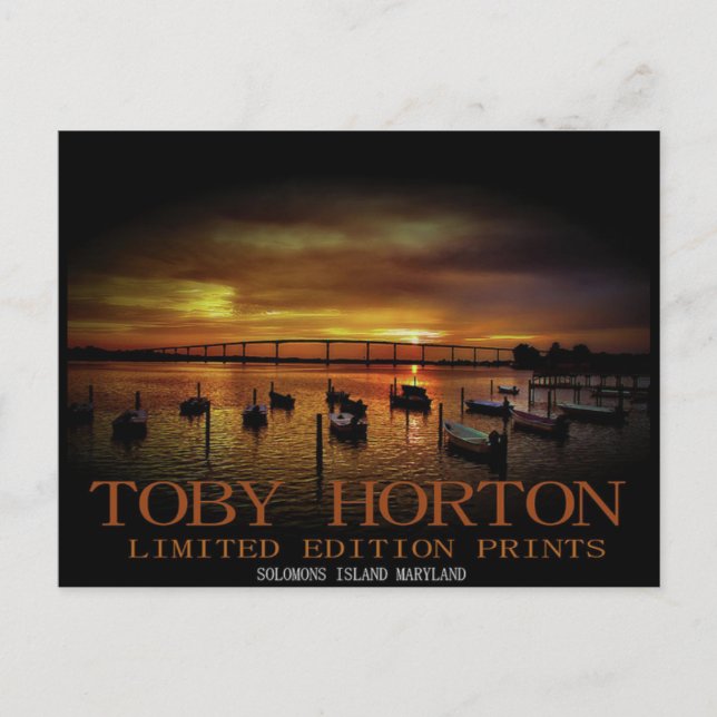 Solomons Island Maryland Postcard (Front)