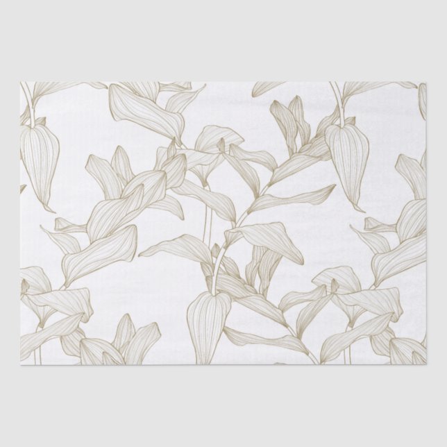 Solomon's seal (Polygonatum multiflorum) plant. Tissue Paper (Front)