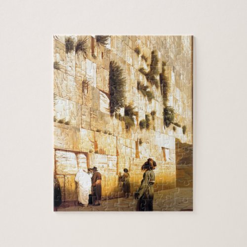 Solomons Wall Jerusalem by Jean_Leon Gerome Jigsaw Puzzle
