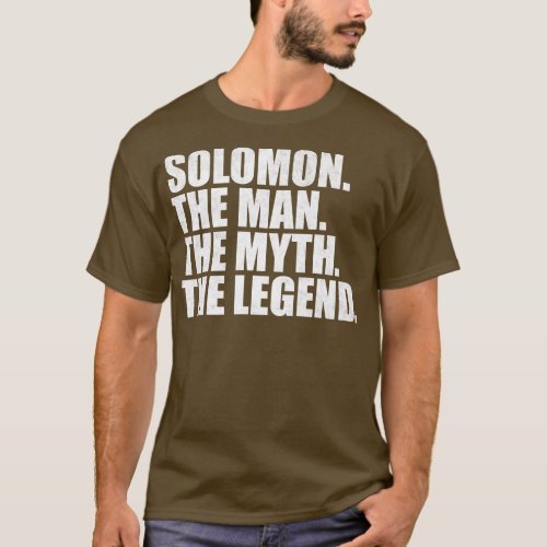 SolomonSolomon Name Solomon given name T_Shirt