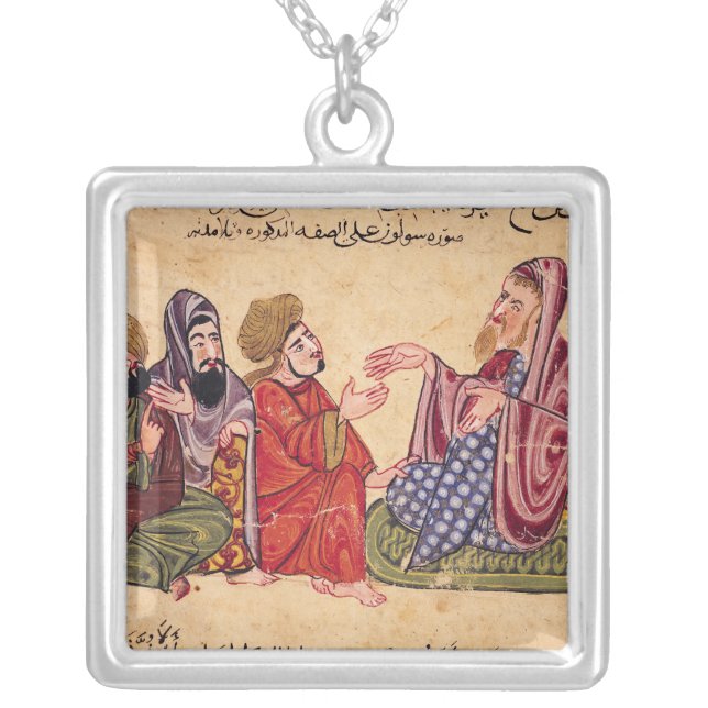 Solon Teaching Silver Plated Necklace (Front)
