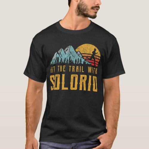 SOLORIO Running _ Hit The Trail with Family Name T_Shirt