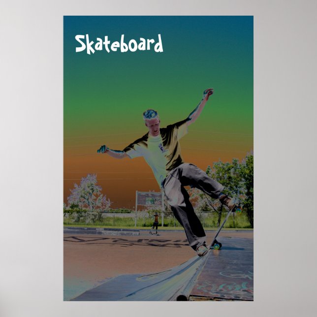 Solorized skateboarder  poster (Front)
