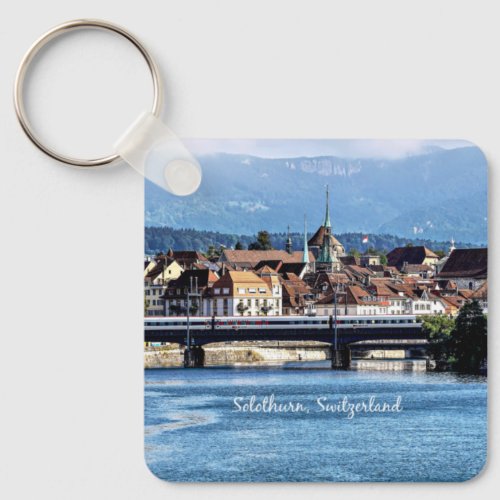 Solothurn Switzerland scenic photograph Keychain