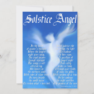 Solstice Angel Holiday Card