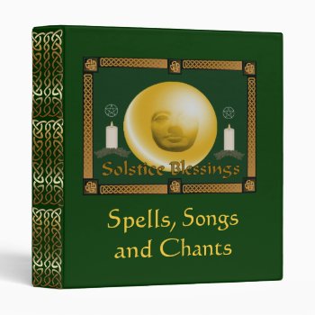 Solstice Blessings Binder by Crazy_Card_Lady at Zazzle