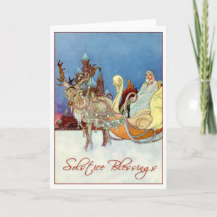 Solstice Blessings Holiday Card
