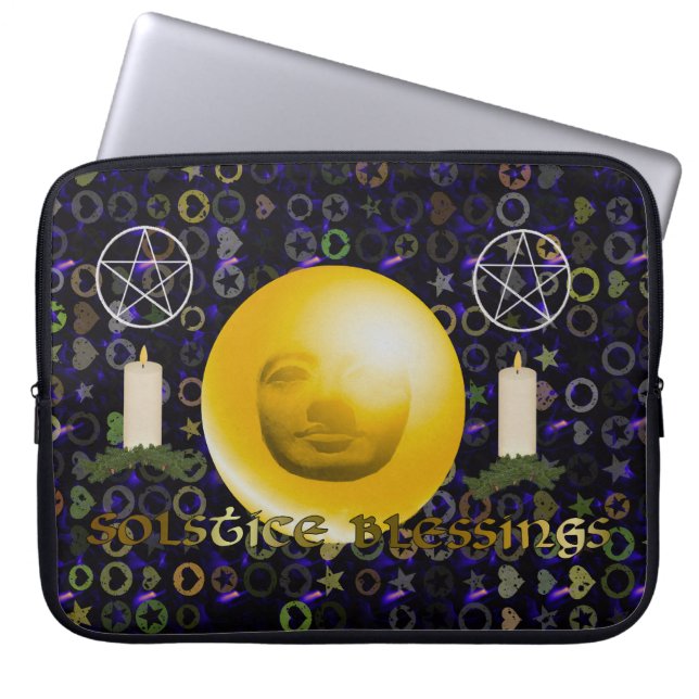 Solstice Blessings Laptop Sleeve (Front)