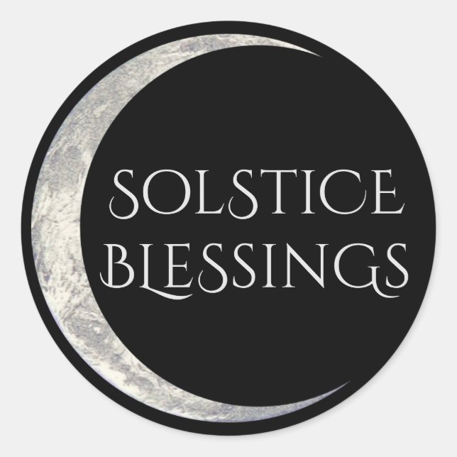 Solstice Blessings Sticker (Front)