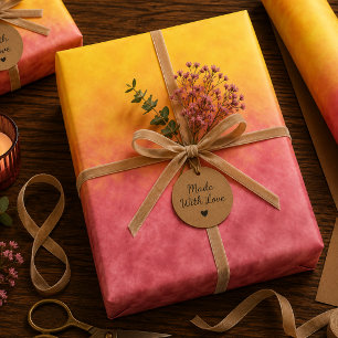 Solstice Bloom Wrapping Paper Sheets