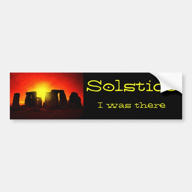 Solstice Bumper Sticker (Front)