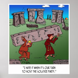 Solstice Cartoon 9494 Poster