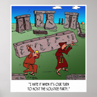 Solstice Cartoon 9494 Poster