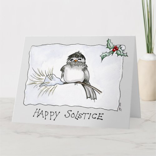 Solstice Chickadee Card