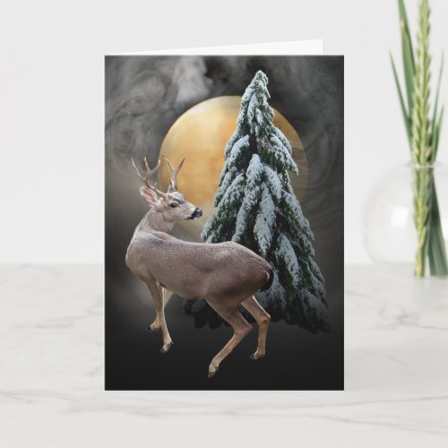 Solstice Deer Card