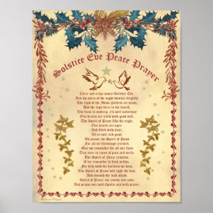 SOLSTICE EVE PEACE PRAYER POSTER