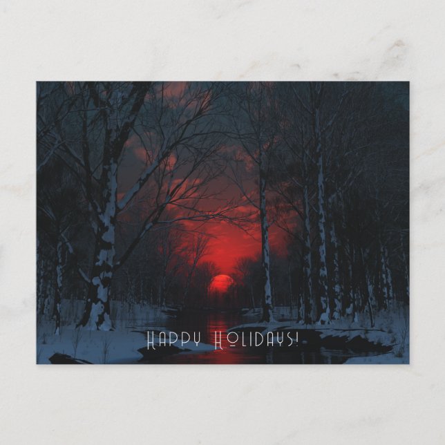 Solstice Flat Christmas Card (Front)