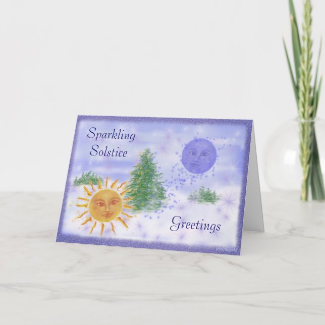 Solstice Greetings Holiday Card (Front)