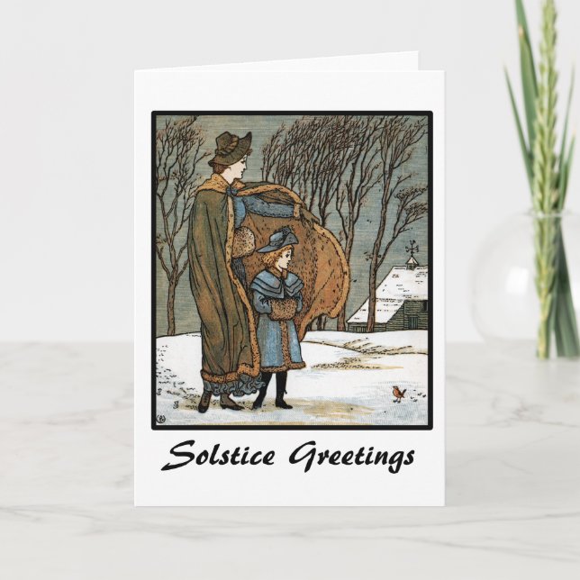 Solstice Greetings Holiday Card (Front)