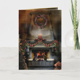 Solstice Night Kitties Holiday Card