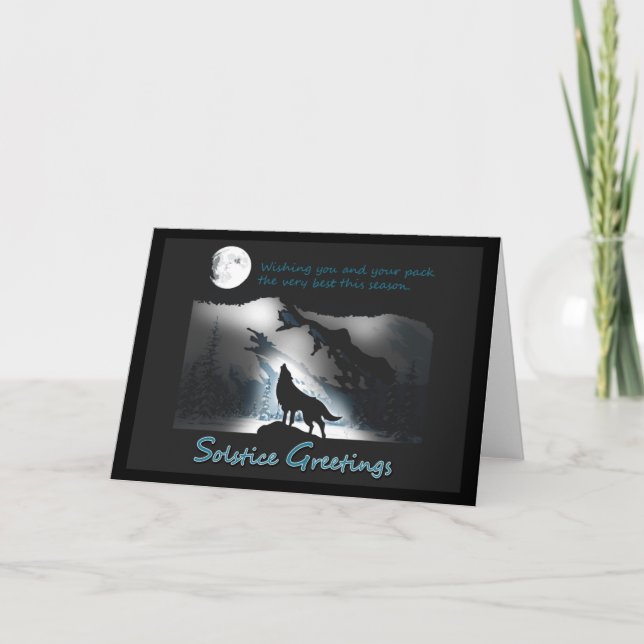 Solstice Wolf Card (Front)