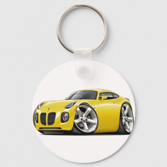 Solstice Yellow Car Keychain (Front)