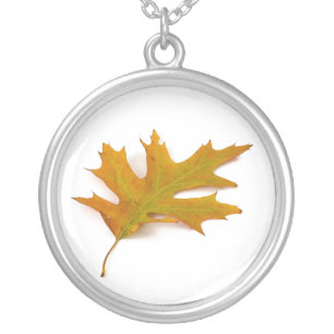 Soltary Red Oak Leaf Necklace