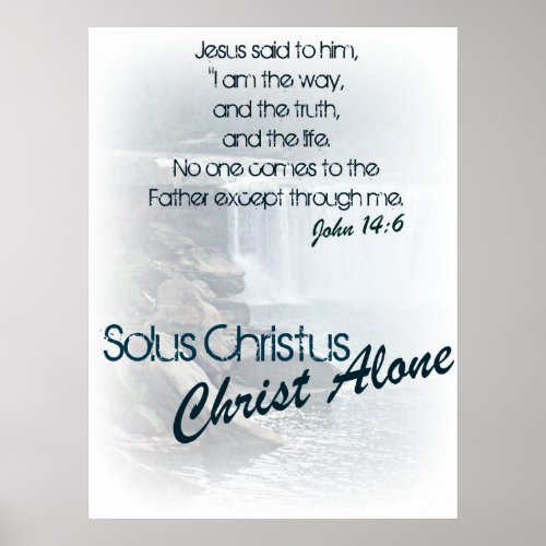 Solus Christus Christ Alone Poster